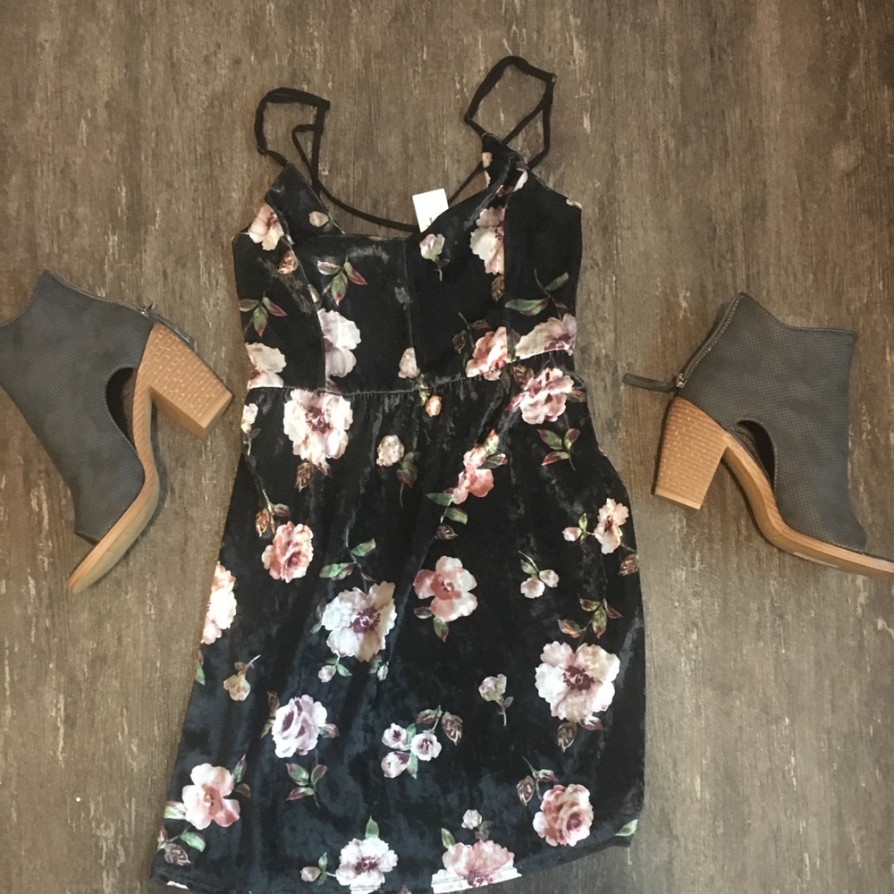 Ivy & Main Velvet Mini Dress